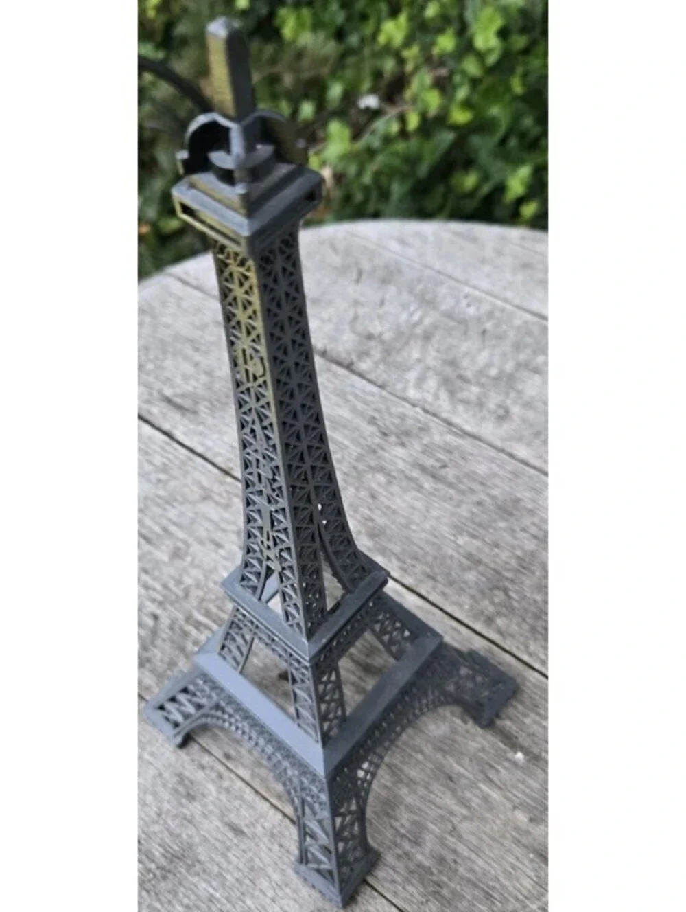 Eiffel Tower Desk Black Gunpowder Gray Statue Figurine Decor 13